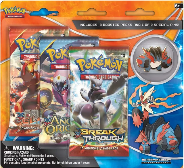Mega Swampert Three Pack Pin Blister