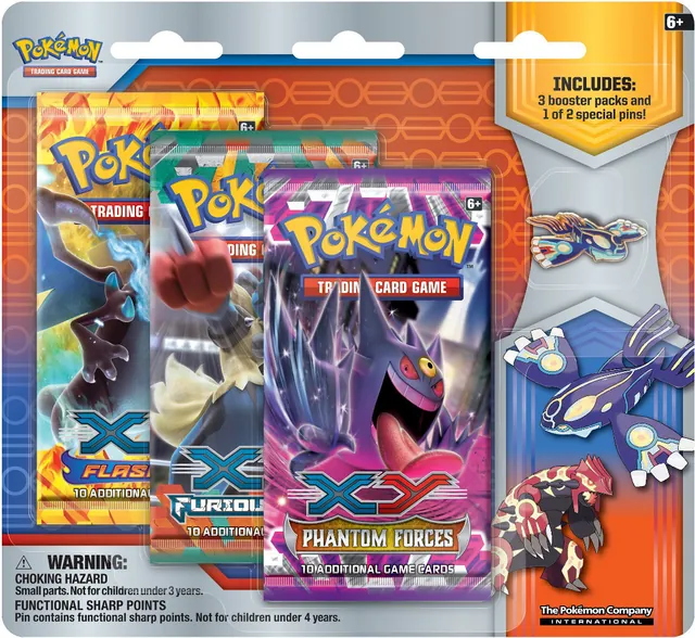 Primal Reversion Collector's Pin Three Pack Blister (Primal Kyogre)