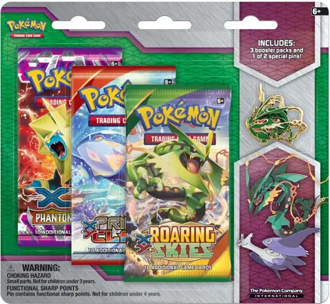 Mega Evolution Collector's Pin Three Pack Blister (Rayquaza)