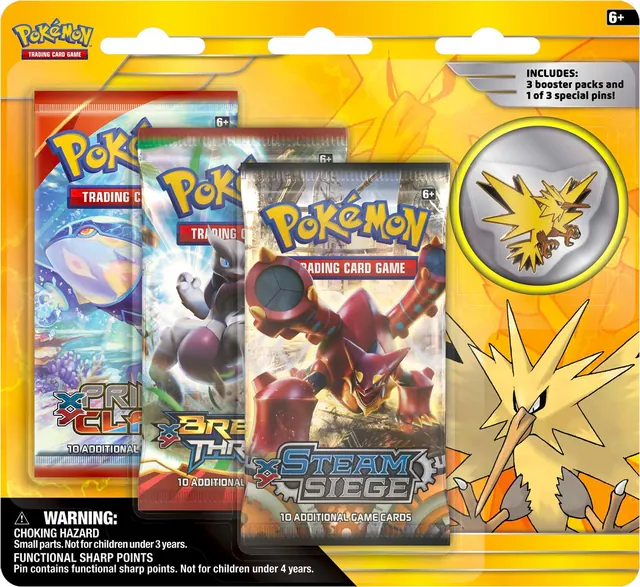 Legendary Birds Collector's Pin Three Pack Blister (Zapdos)