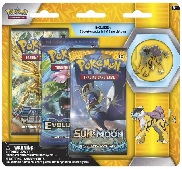 Legendary Beasts Collector's Pin 3-Pack Blister (Raikou)