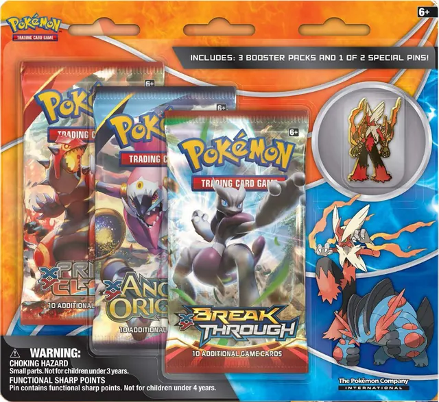 Mega Blaziken Three Pack Pin Blister